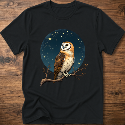 Starry Vintage Owl T-Shirt