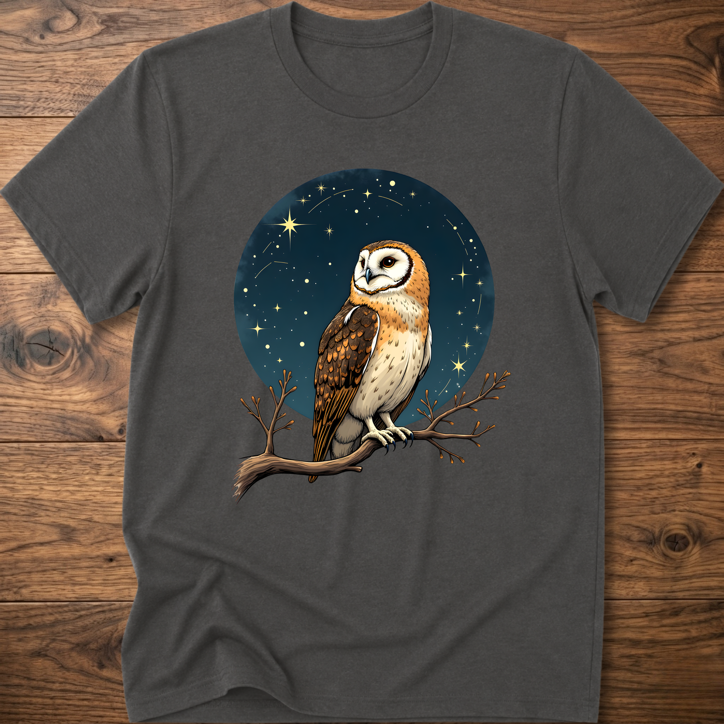 Starry Vintage Owl T-Shirt