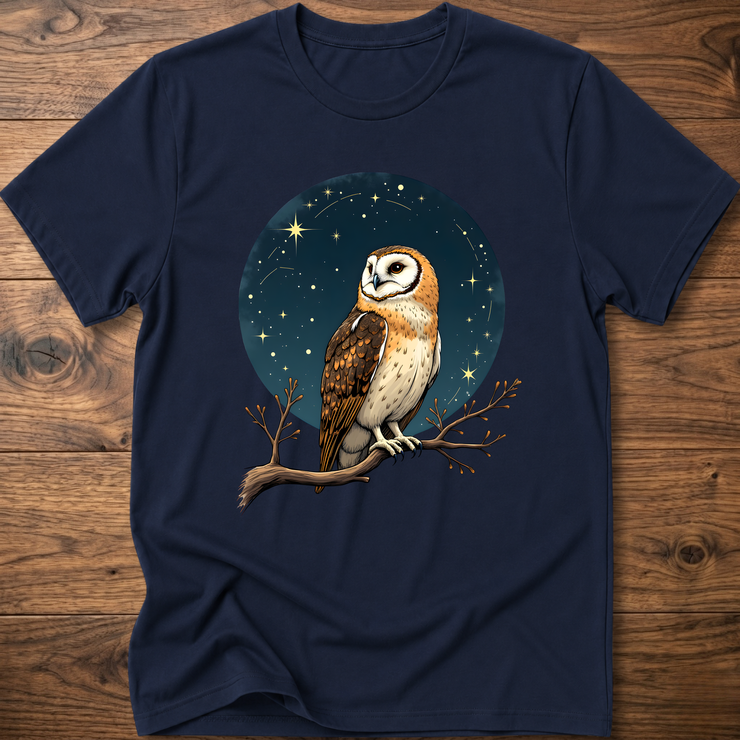 Starry Vintage Owl T-Shirt