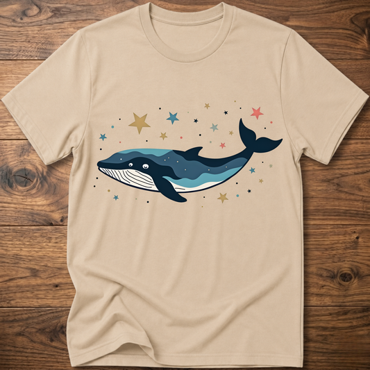 Starry Colorful Whale T-Shirt