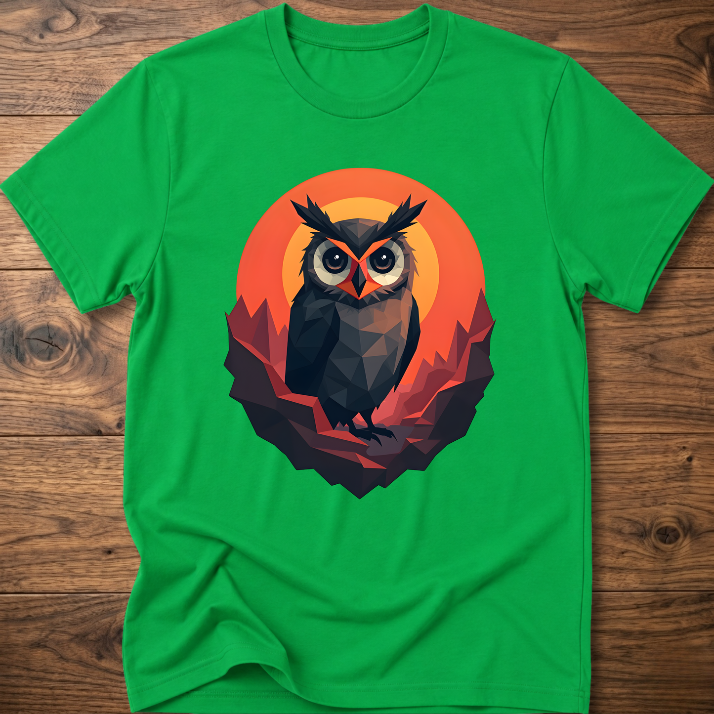 Martian Geometric Owl T-Shirt