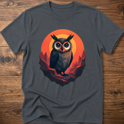 Martian Geometric Owl T-Shirt