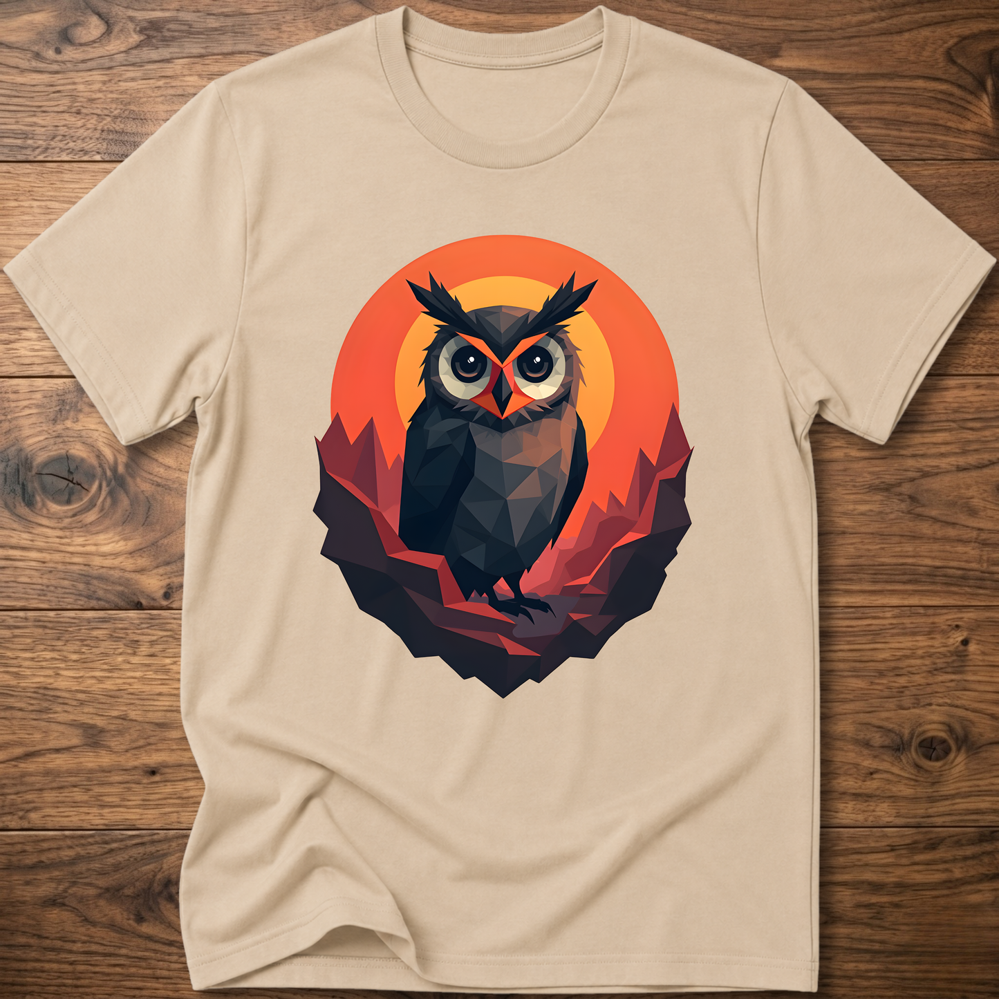 Martian Geometric Owl T-Shirt