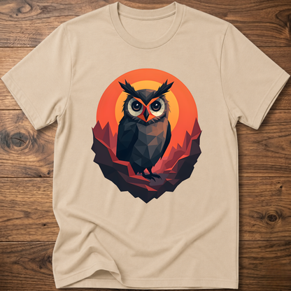Martian Geometric Owl T-Shirt