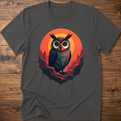 Martian Geometric Owl T-Shirt