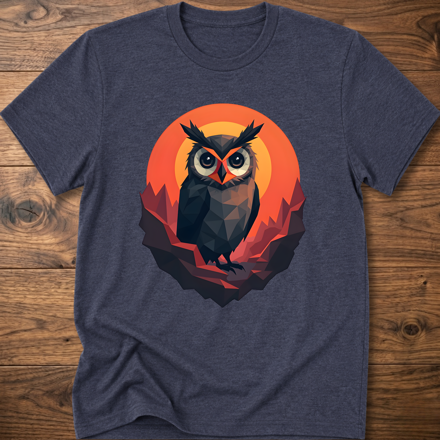 Martian Geometric Owl T-Shirt