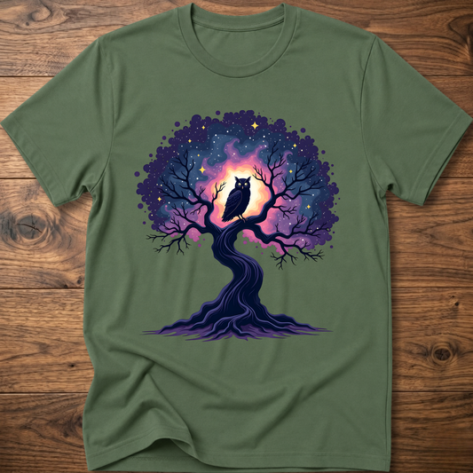 Galactic Tree Owl T-Shirt