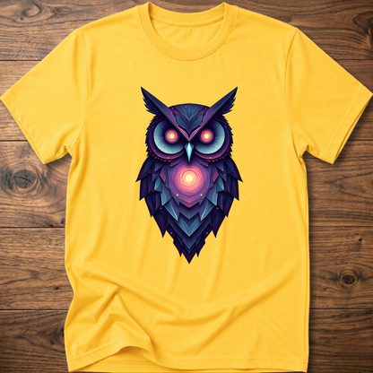 Galactic Abstract Owl T-Shirt