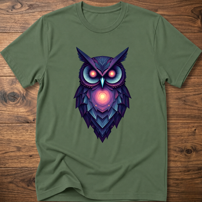 Galactic Abstract Owl T-Shirt