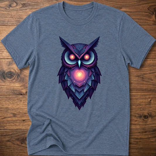 Galactic Abstract Owl T-Shirt