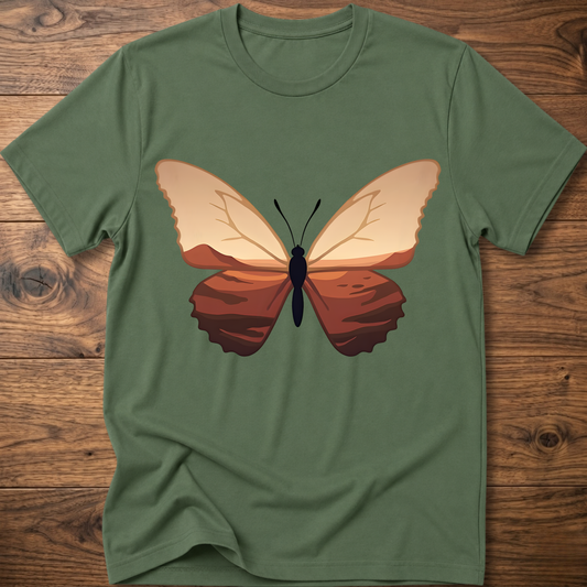 Martian Minimal Butterfly T-Shirt