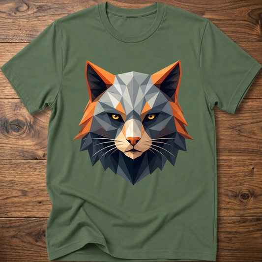 Astro Geometric Cat T-Shirt