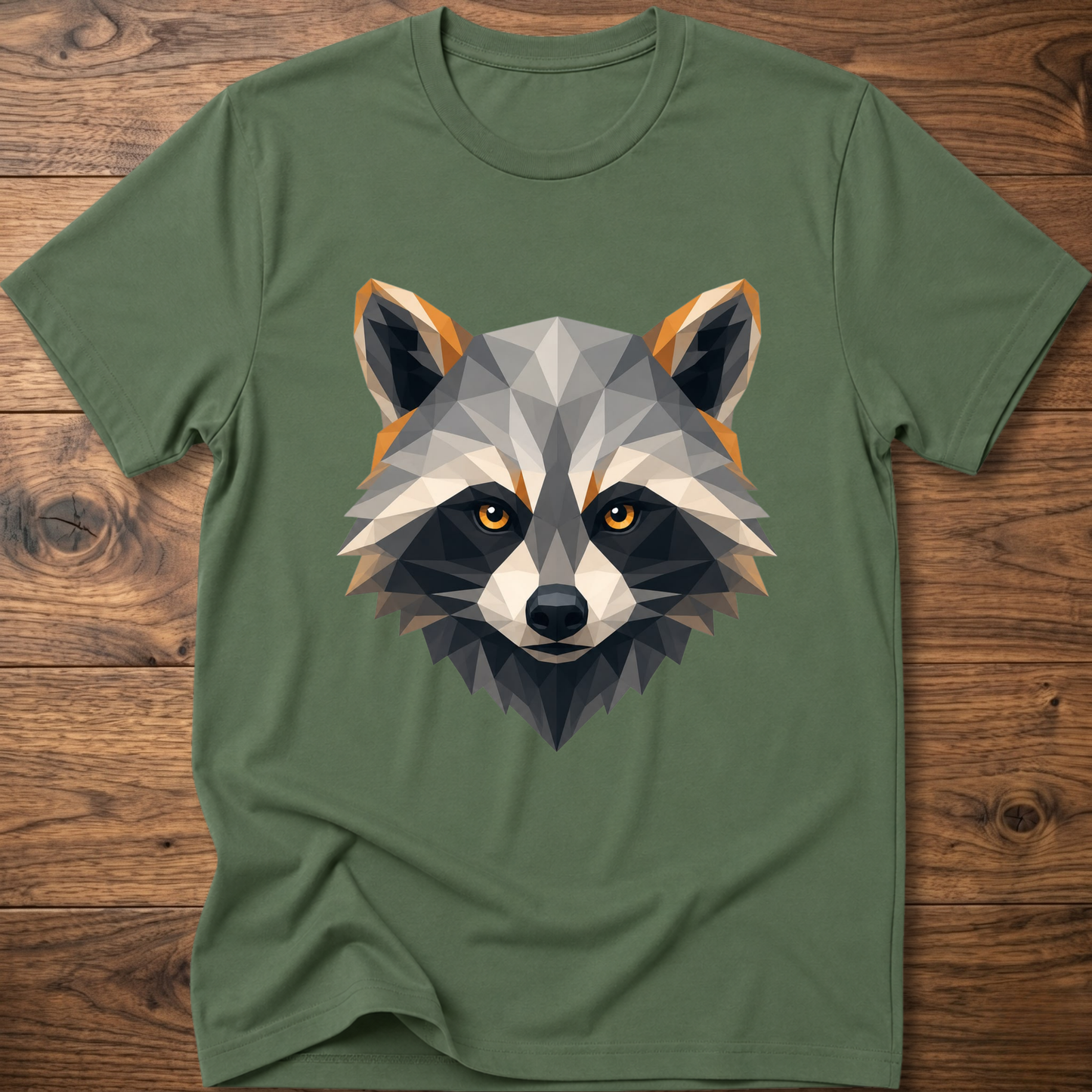 Astro Geometric Raccoon T-Shirt