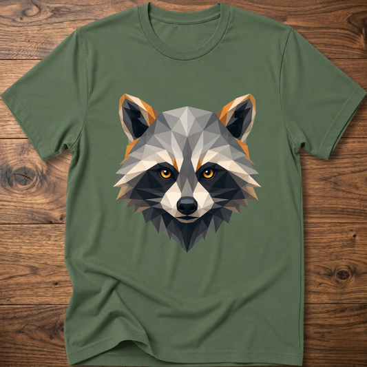 Astro Geometric Raccoon T-Shirt