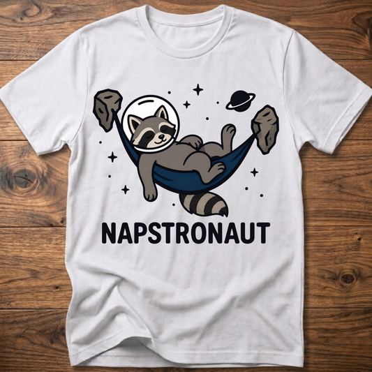 Napstronaut Raccoon T-Shirt