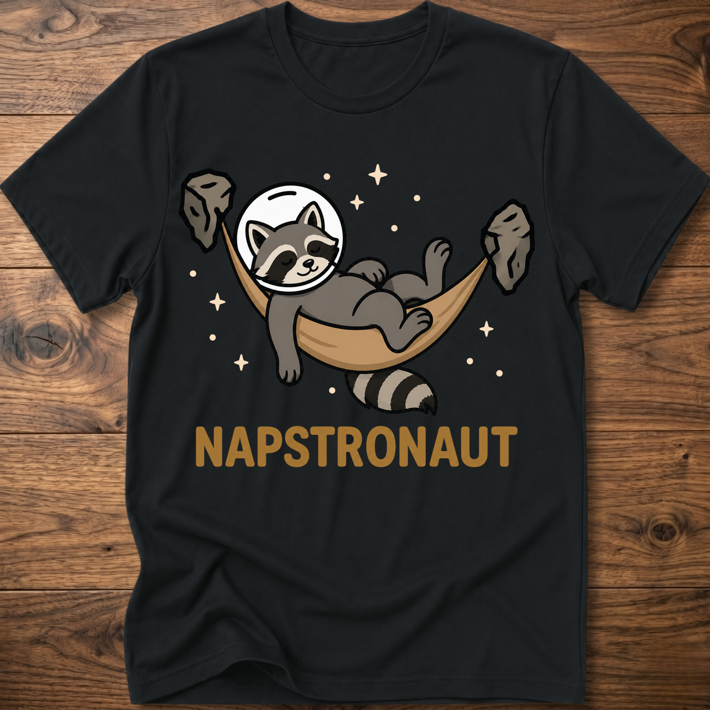 Napstronaut Raccoon T-Shirt
