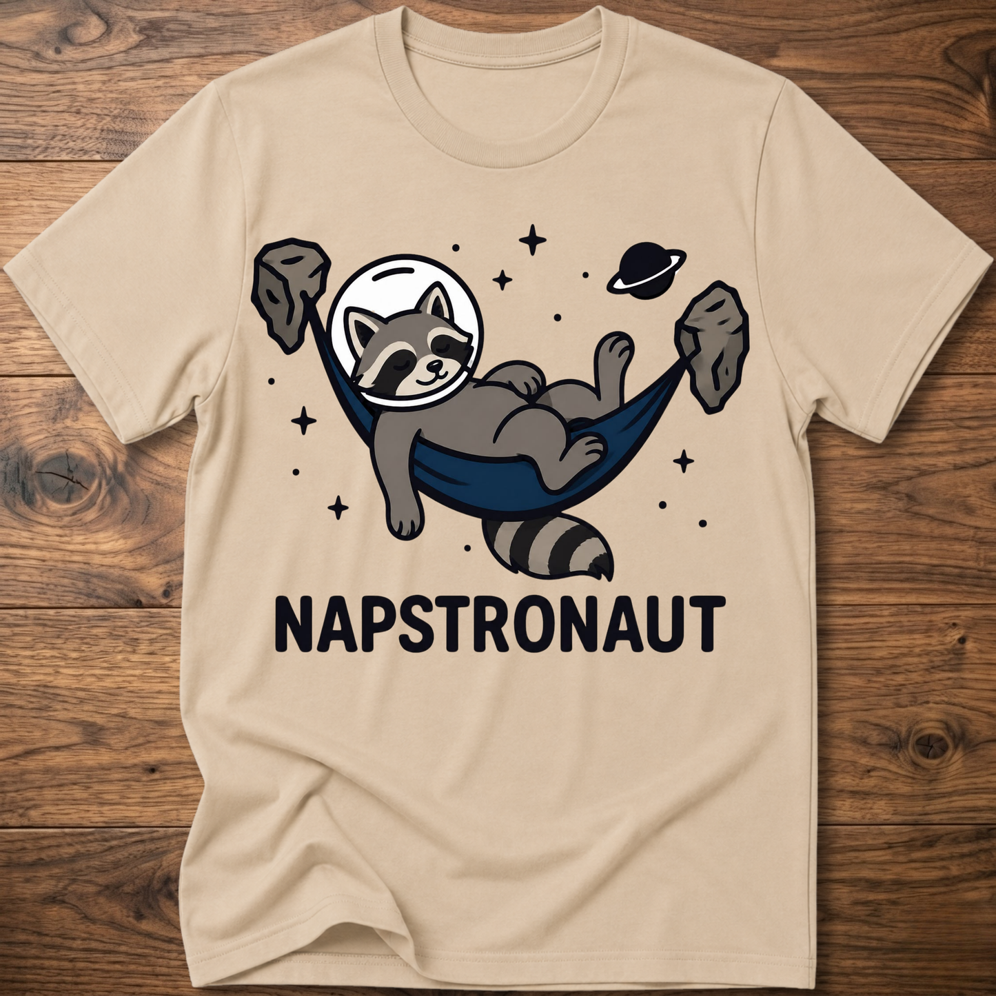 Napstronaut Raccoon T-Shirt