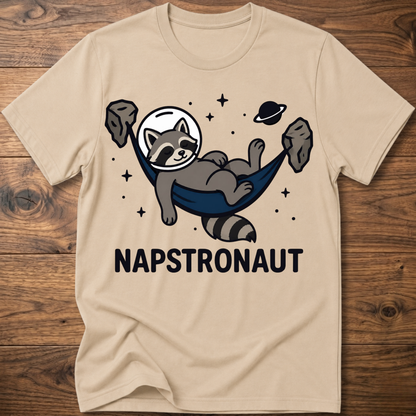 Napstronaut Raccoon T-Shirt