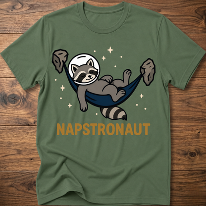 Napstronaut Raccoon T-Shirt