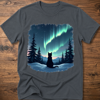 Aurora Night Cat T-Shirt