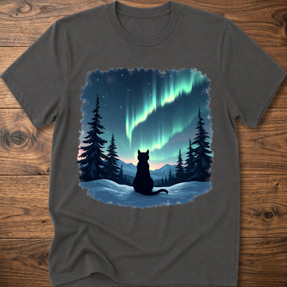 Aurora Night Cat T-Shirt