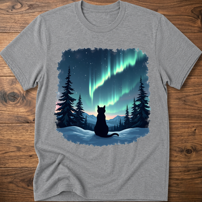 Aurora Night Cat T-Shirt