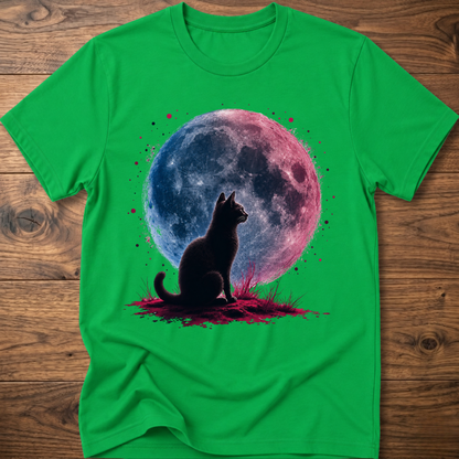 Retro Moon Cat T-Shirt
