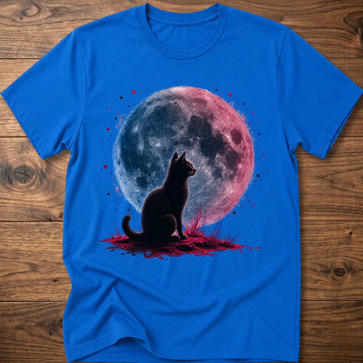 Retro Moon Cat T-Shirt