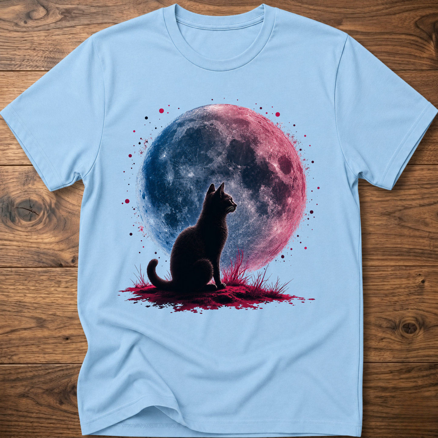 Retro Moon Cat T-Shirt