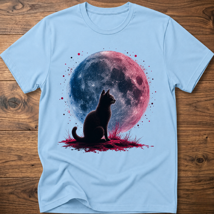 Retro Moon Cat T-Shirt