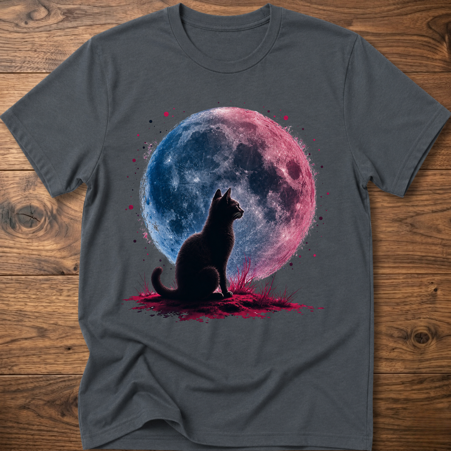 Retro Moon Cat T-Shirt