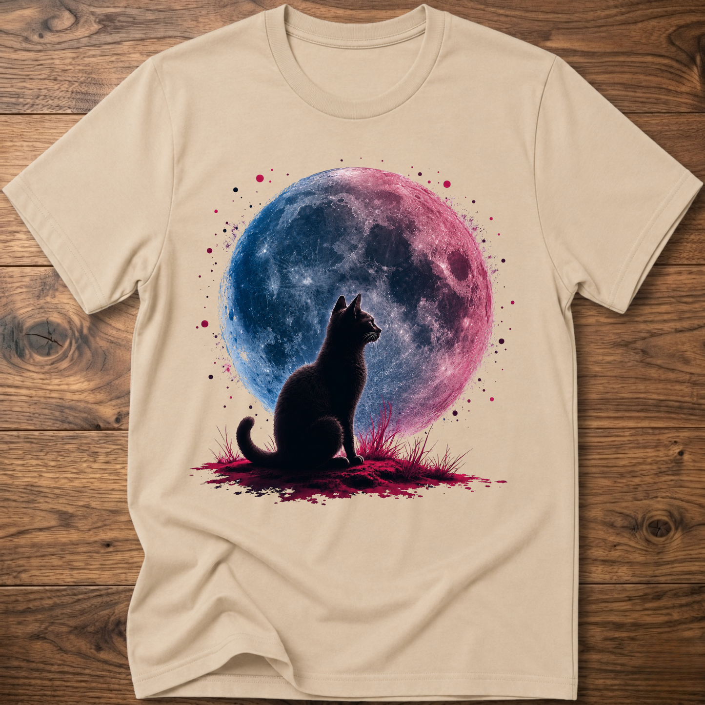 Retro Moon Cat T-Shirt