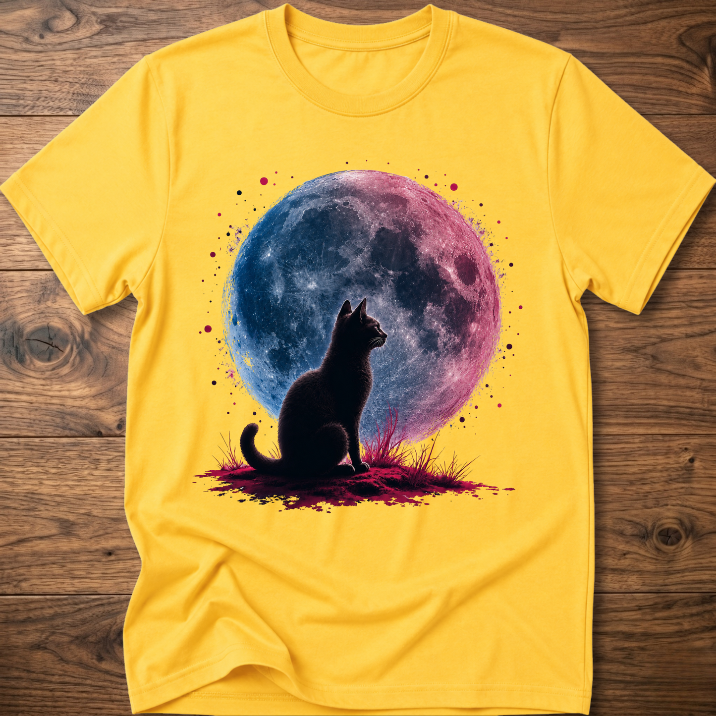 Retro Moon Cat T-Shirt