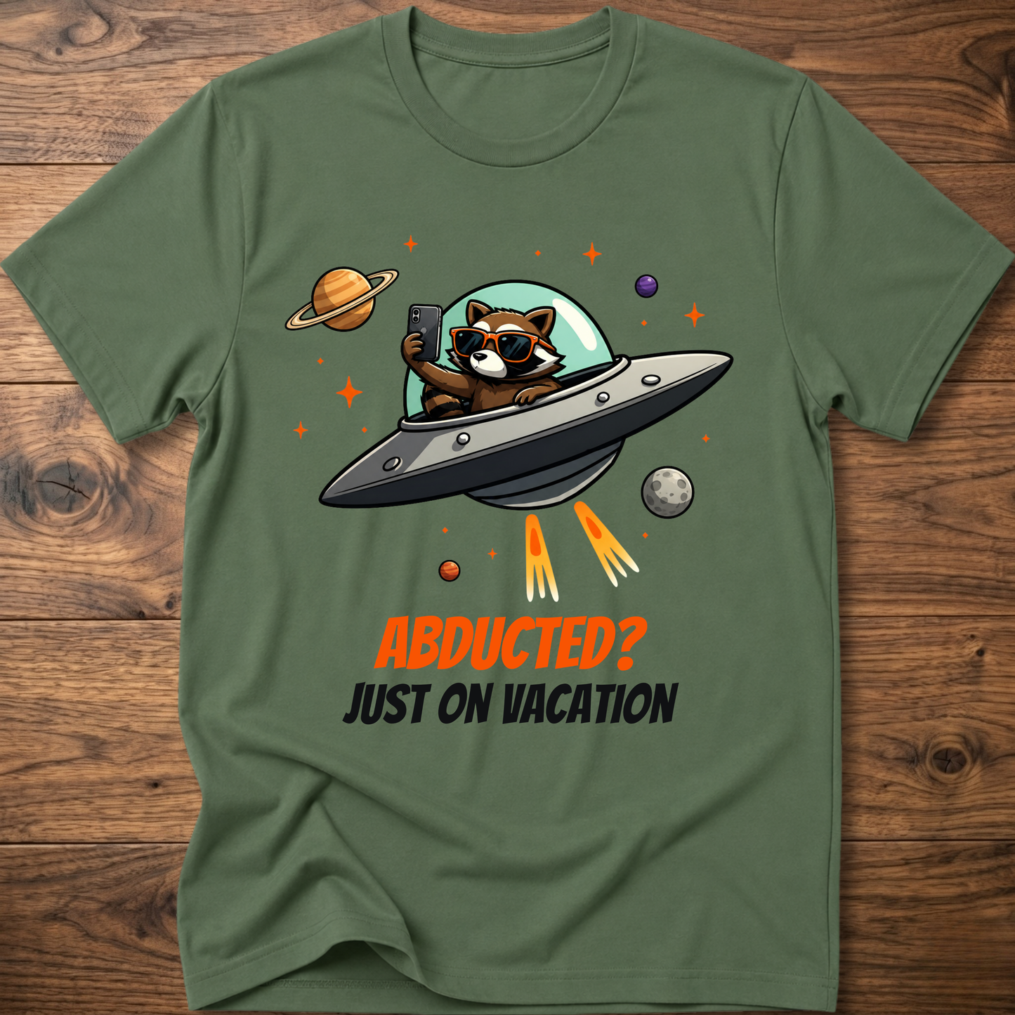 On Vacation Raccoon T-Shirt