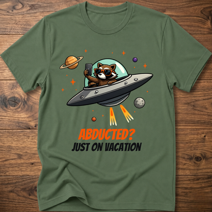 On Vacation Raccoon T-Shirt