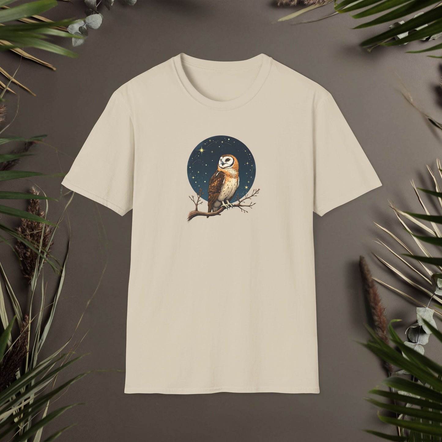 Starry Vintage Owl T-Shirt