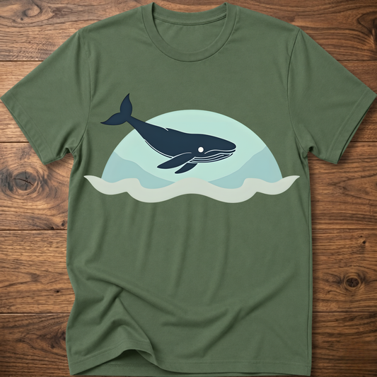 Minimal Whale T-Shirt