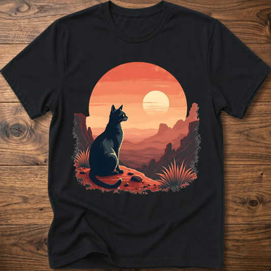 Martian Retro Cat T-Shirt