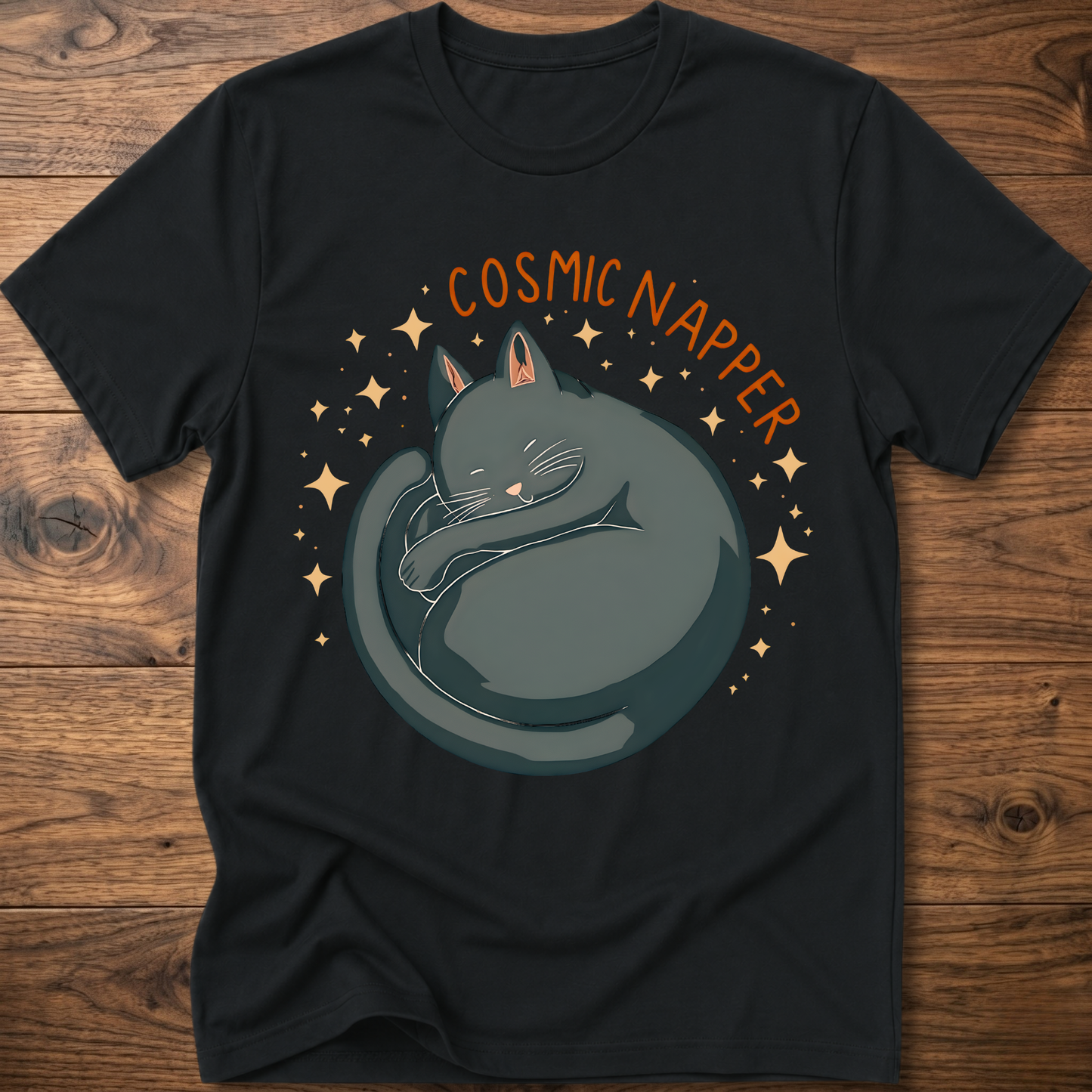 Cosmic Napper Cat T-Shirt