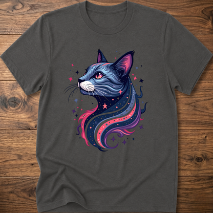 Galactic Geometric Cat T-Shirt
