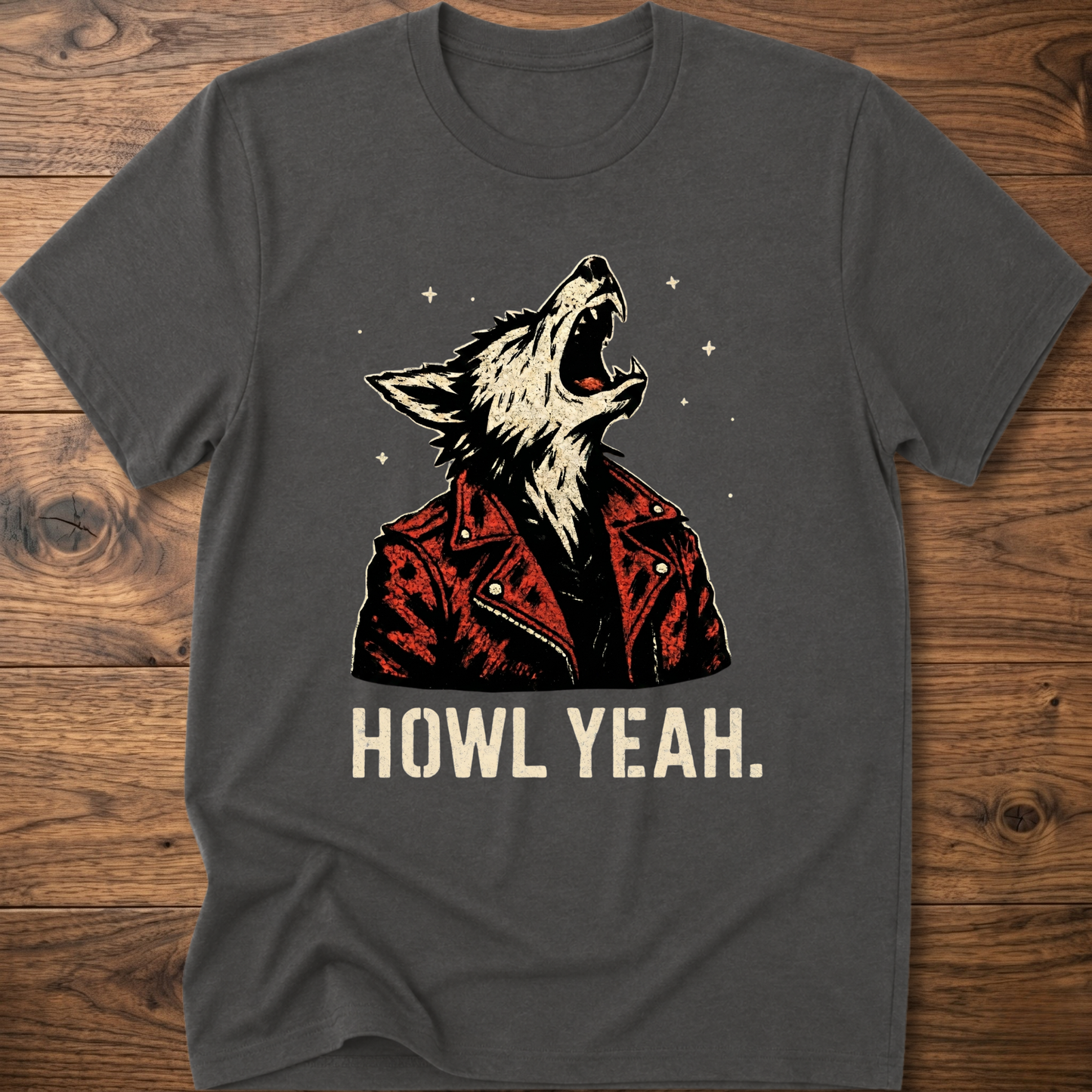 Howl Yeah Rockstar Wolf T-Shirt