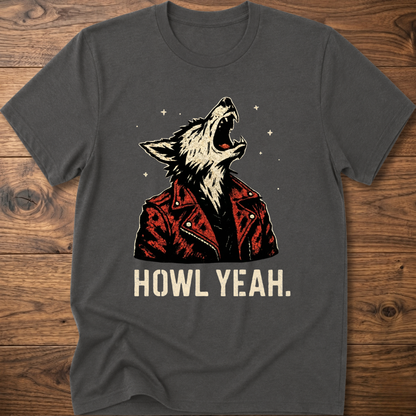 Howl Yeah Rockstar Wolf T-Shirt