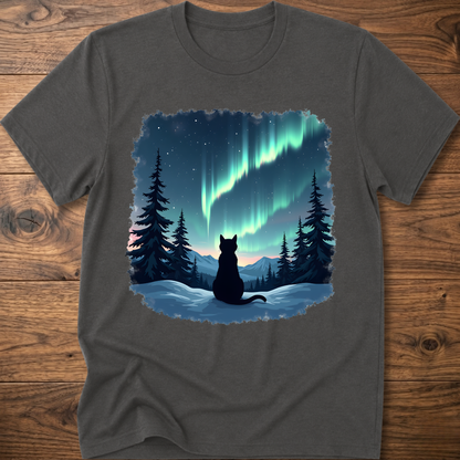Aurora Night Cat T-Shirt