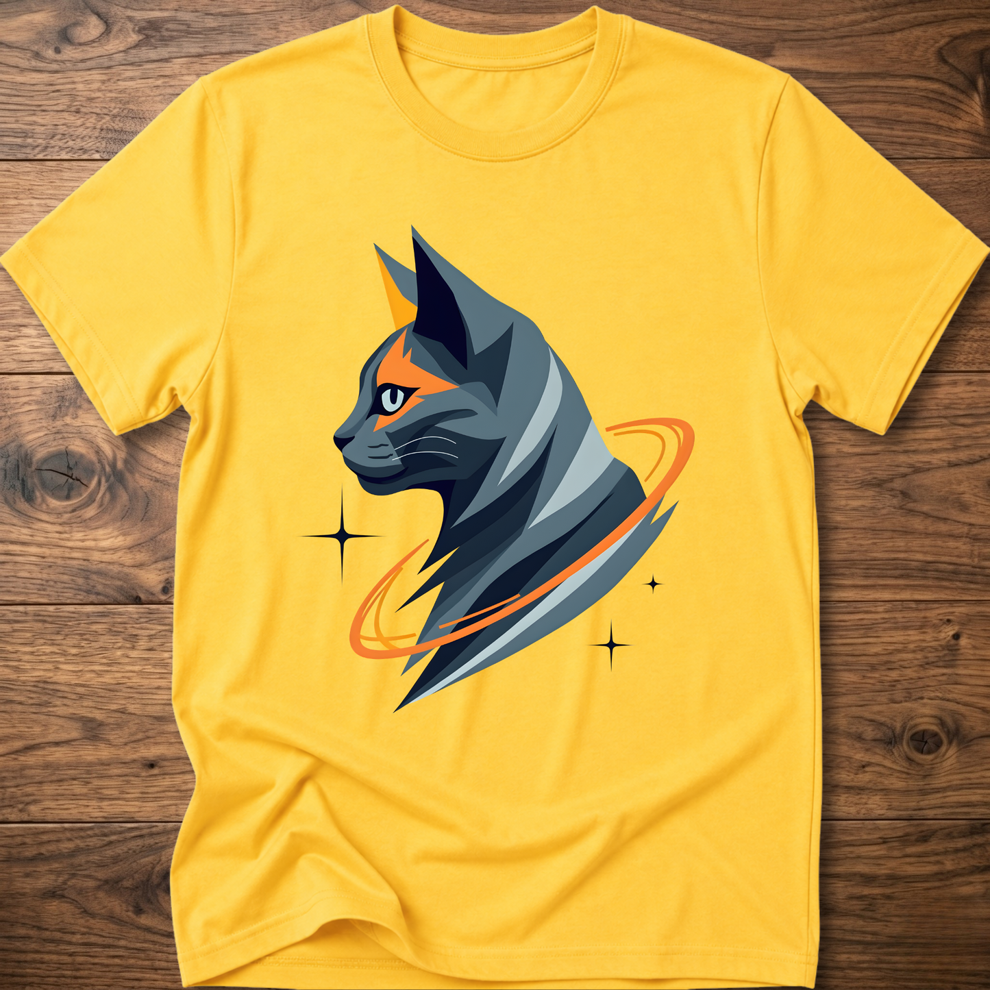 Astro Geometric Cat T-Shirt
