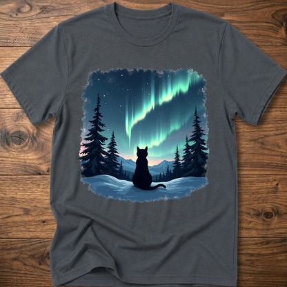 Aurora Night Cat T-Shirt