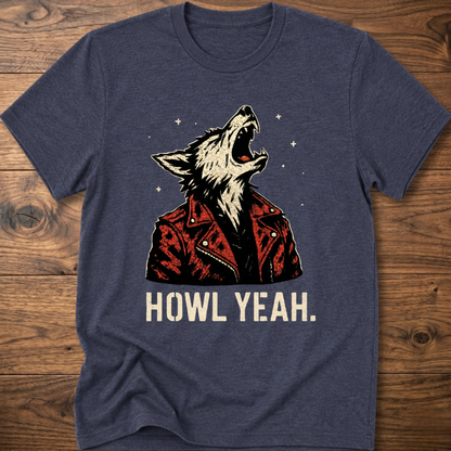 Howl Yeah Rockstar Wolf T-Shirt