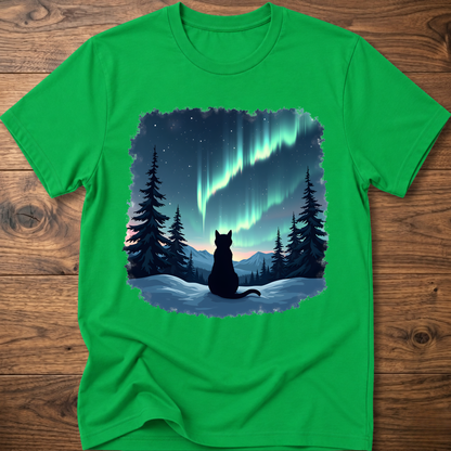 Aurora Night Cat T-Shirt