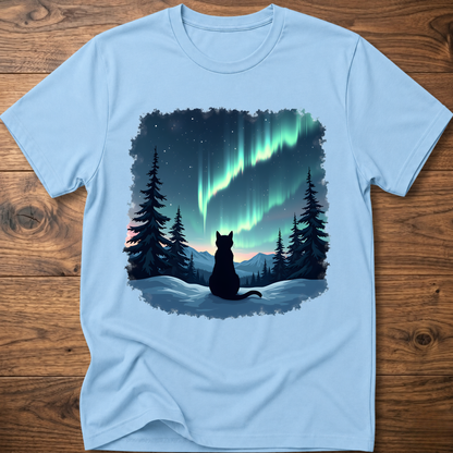 Aurora Night Cat T-Shirt