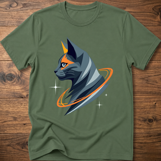 Astro Geometric Cat T-Shirt