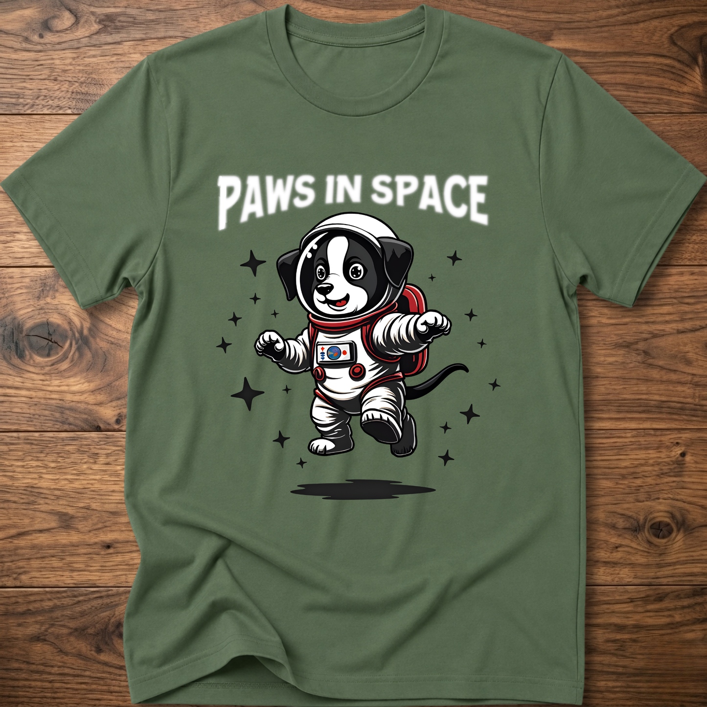 Paws in Space Dog T-Shirt